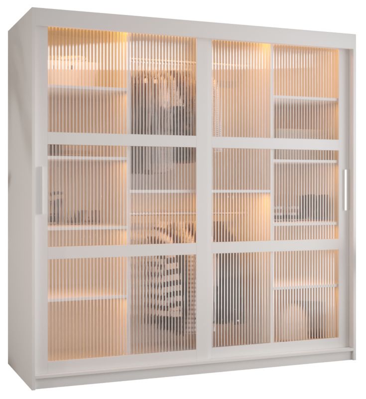 Szafa przesuwna Garderoba Abiks FLUTES 180 biały 1 szt.