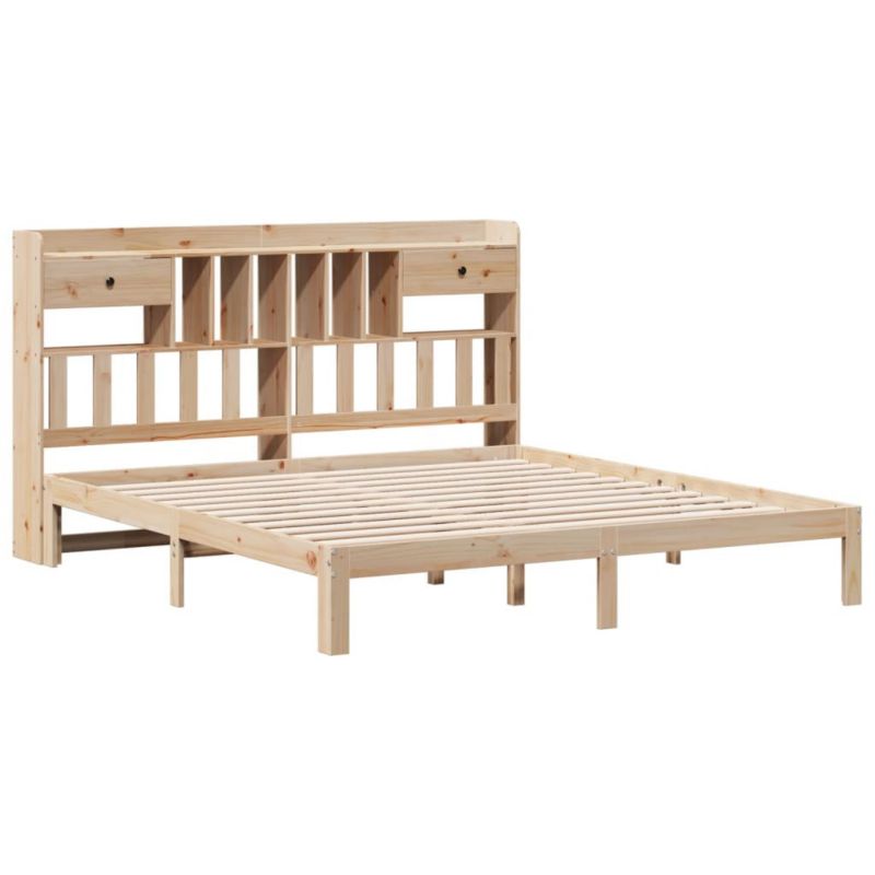 Łóżko drewniane WaszeMeble 180x200 cm brązowe WM-3322607 1 szt.