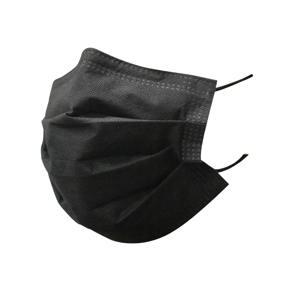 Maseczki Higieniczne Czarne 3W 10szt - Opakowania.Online