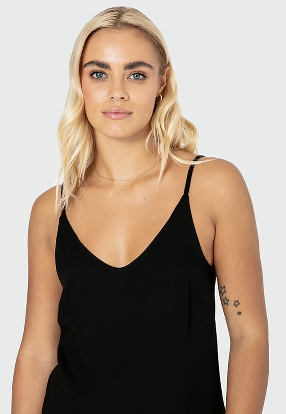 Lillow - Wiskozowy top MILOU - czarny - Materiał wiskoza - Uszyto w Polsce