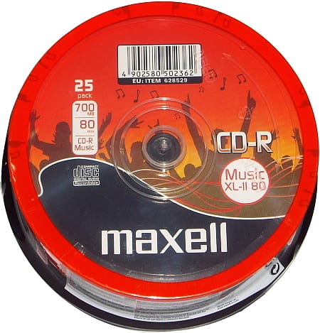 MAXELL CD-R MUSIC/AUDIO 80min c-25 628529.00.CN - Henryx24