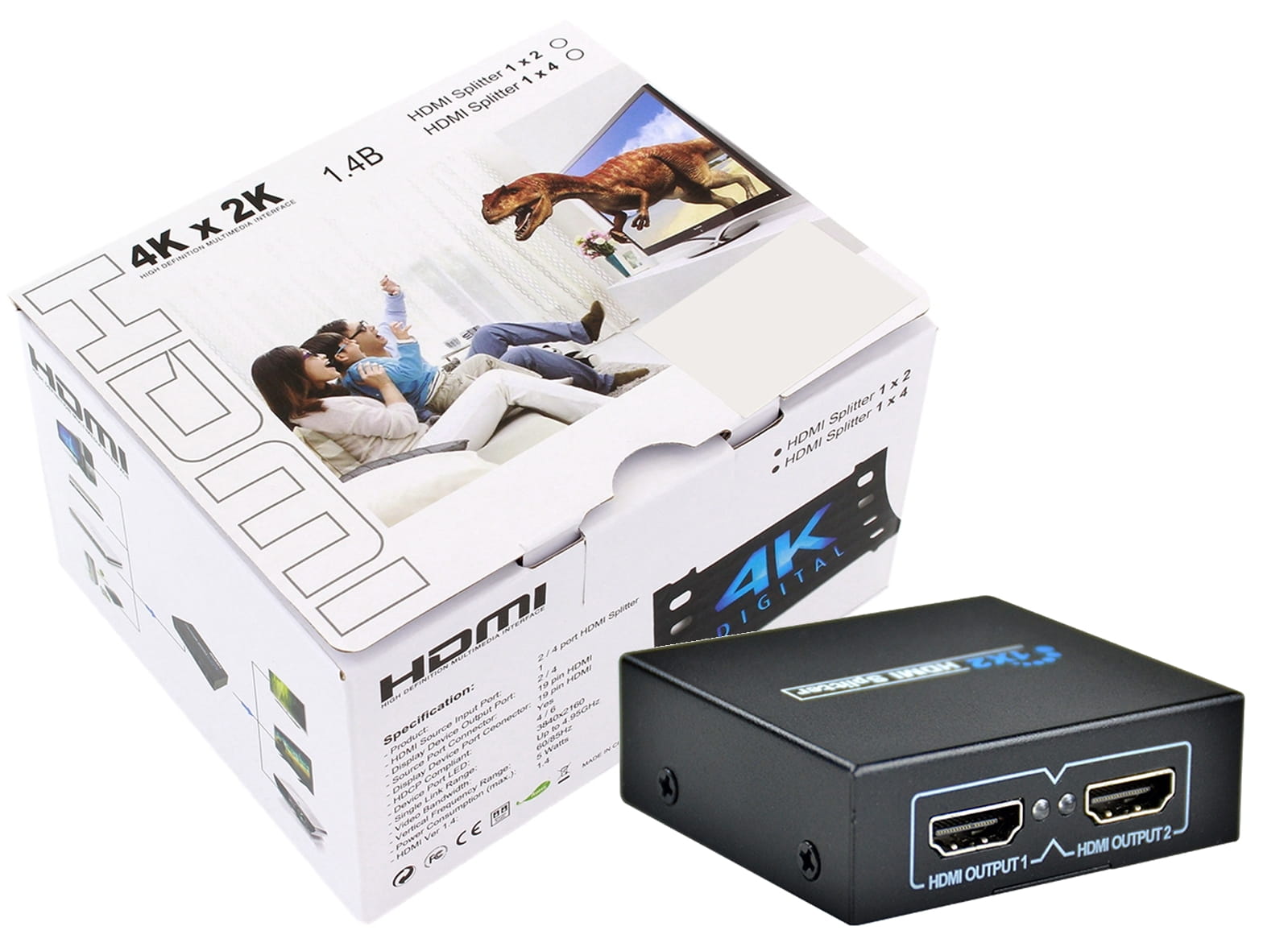 Splitter HDMI 4K 2 odbiorniki HD28C - Henryx24