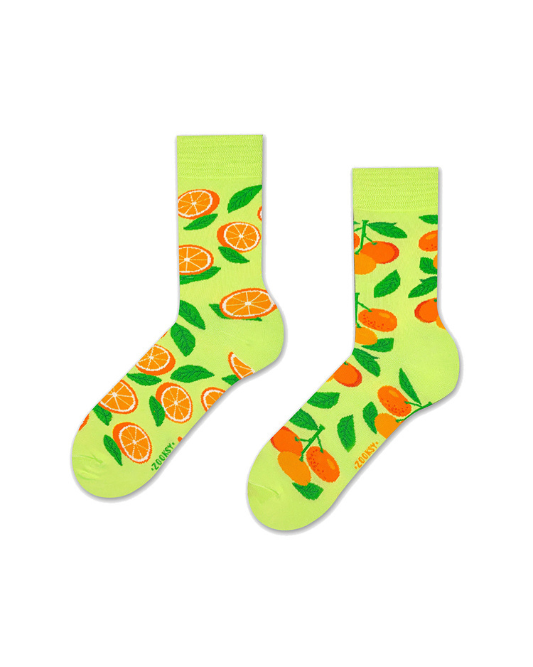Skarpetki męskie długie | Pomarańczowe | mixTURY | ZOOKSY
