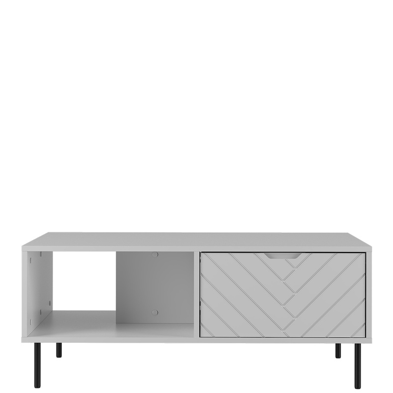 Prostokątny stolik kawowy do salonu 104 cm MIVIO biały