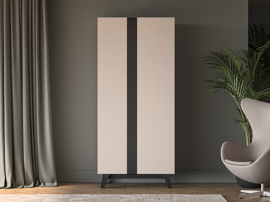 Szafa 90 cm do sypialni dwudrzwiowa FERIO kaszmir