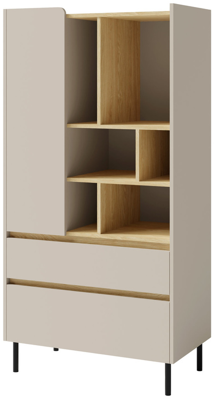 Młodzieżowy regał 80 cm na książki do pokoju nastolatka LISSARO