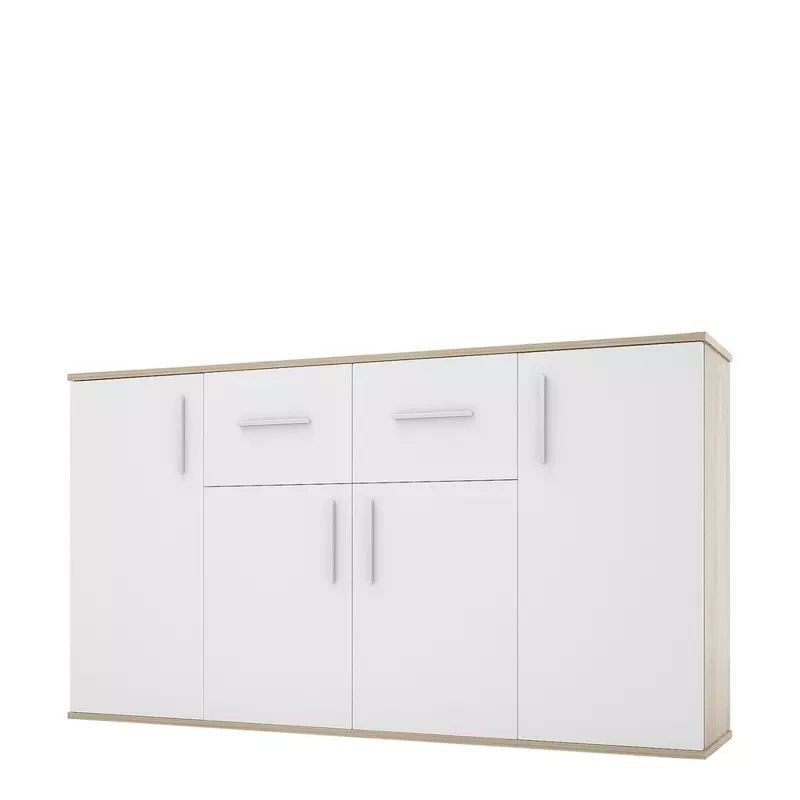 Biała komoda do salonu 150 cm SIMPLE III