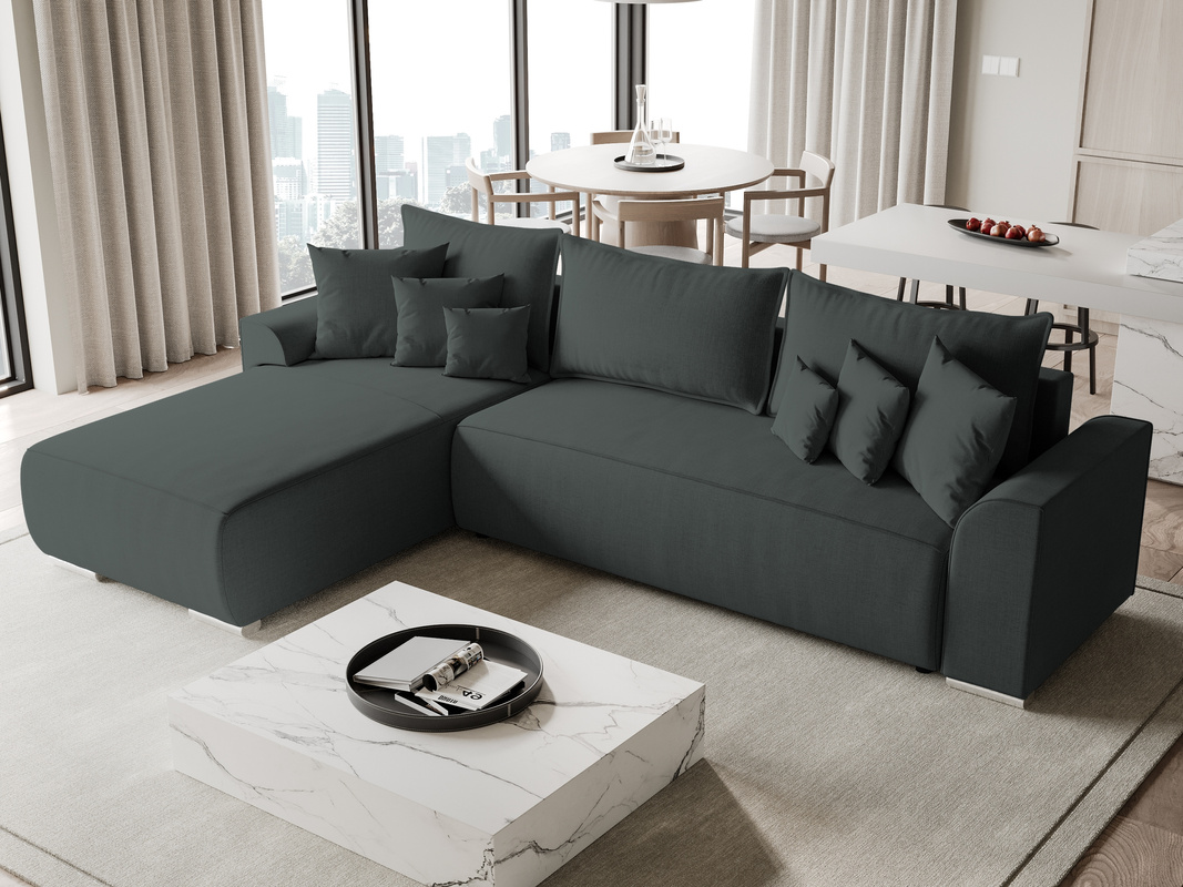 Nowoczesna kanapa narożna do salonu rozkładana SYDNEY