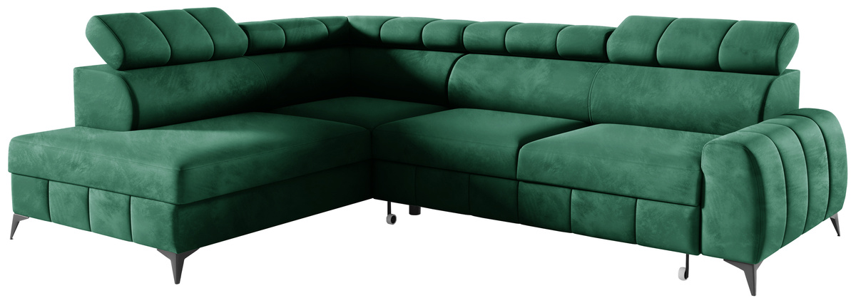 Duży narożnik rozkładany do salonu z funkcją spania SOFFO