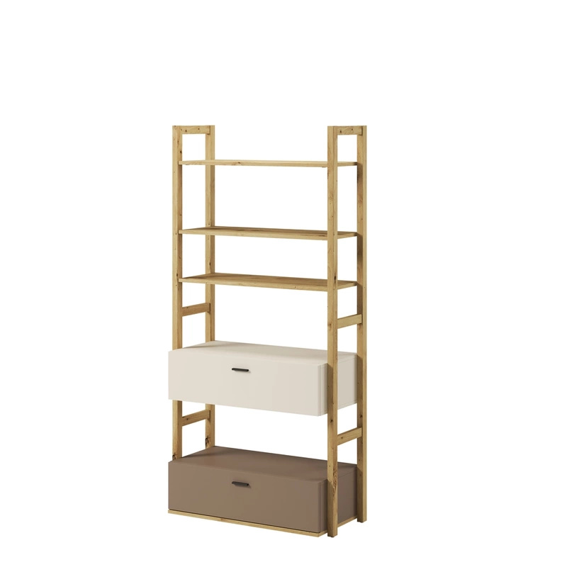 Młodzieżowy regał na książki z szufladami LENNY 85 cm