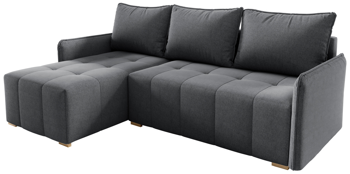 Nowoczesny narożnik rozkładany do salonu z funkcją spania GLORIA