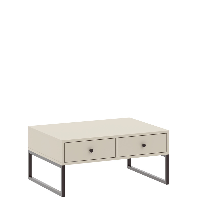 Kaszmirowy stolik kawowy do salonu LAMORI z szufladkami