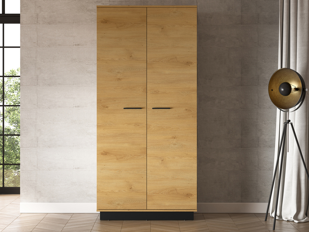 Szafa 92 cm uchylna do salonu MONELLI dąb stylowy