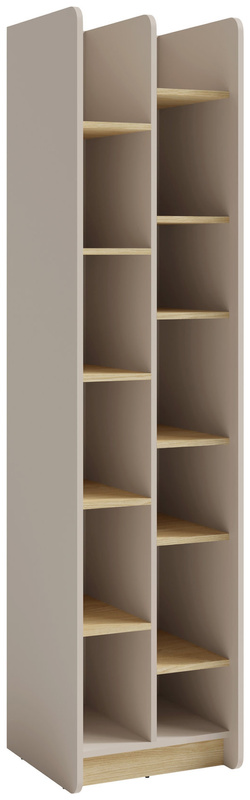 Otwarty regał na książki młodzieżowy 55 cm ALDENO beż pisakowy
