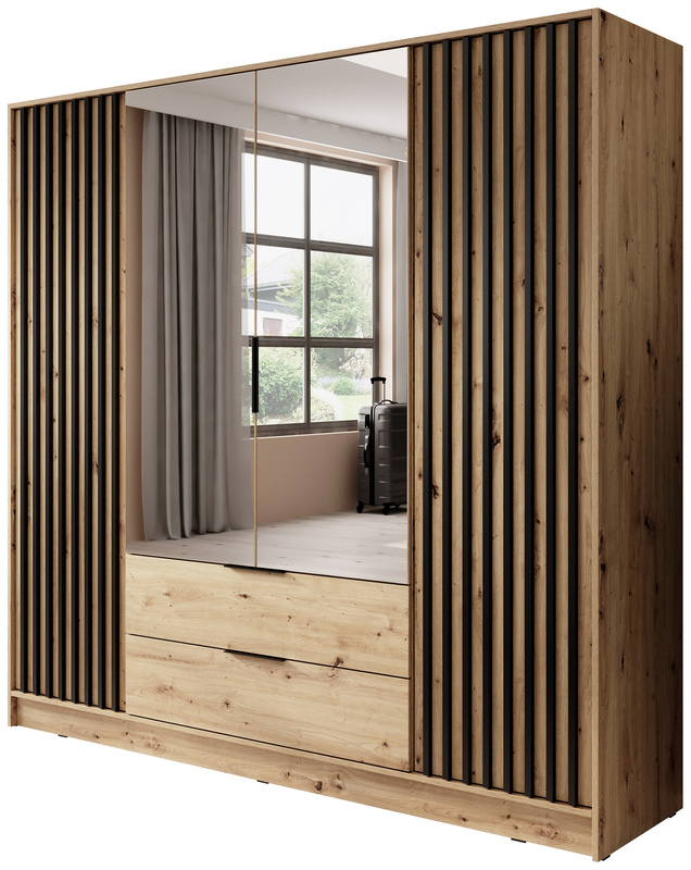 Szafa z lustrem dąb artisan KELLY