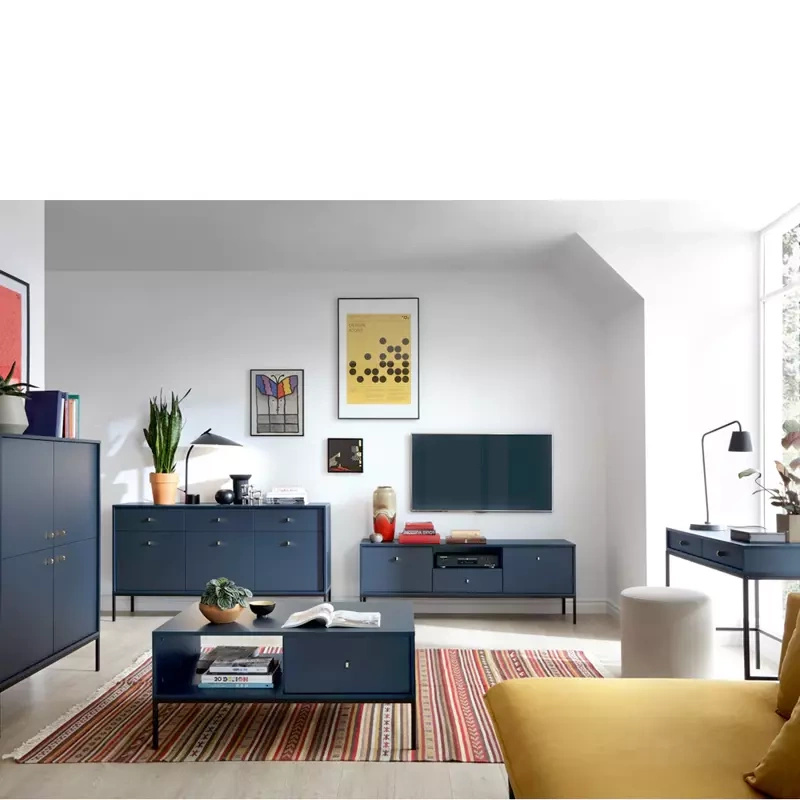 Zestaw mebli do salonu w stylu nowoczesnym MONTI granat