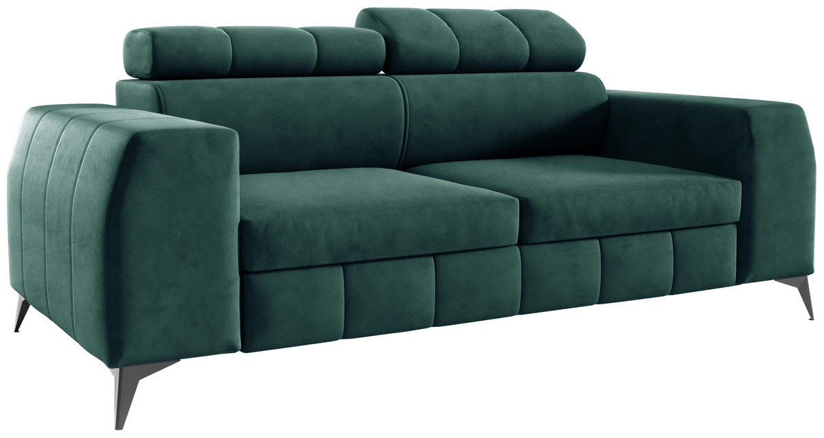 Nowoczesna kanapa dwuosobowa do salonu z regulowanymi zagłówkami SOFFO