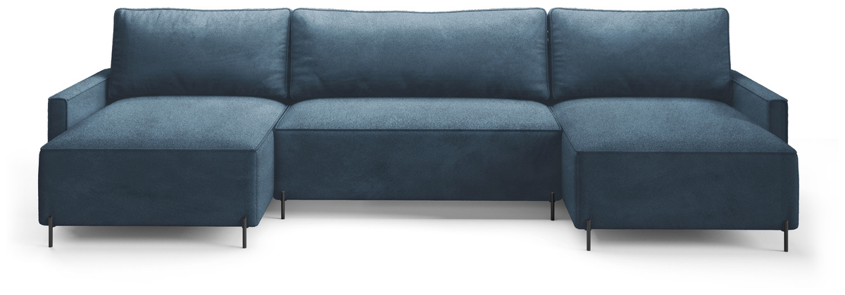 Nowoczesna kanapa narożna z funkcją spania do salonu NORTON U