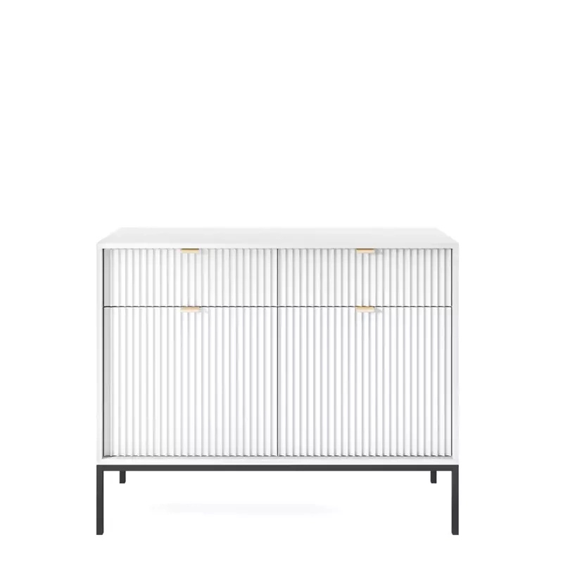 Biała komoda z szufladami 104 cm AVANTI