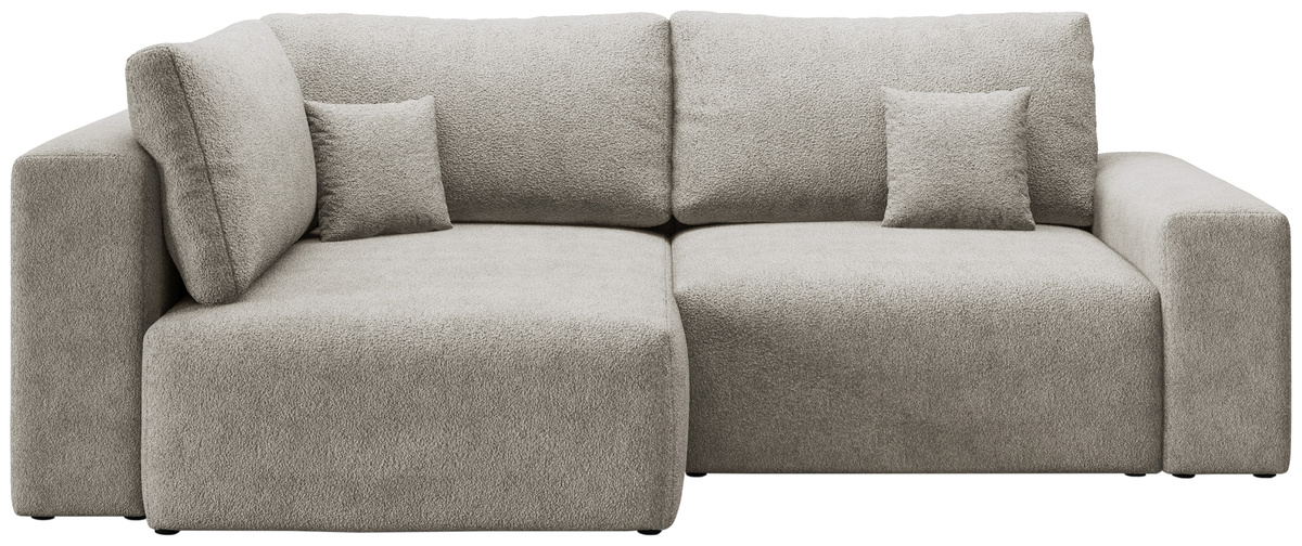 Rozkładana kanapa narożna do salonu boucle CAMILO DUO