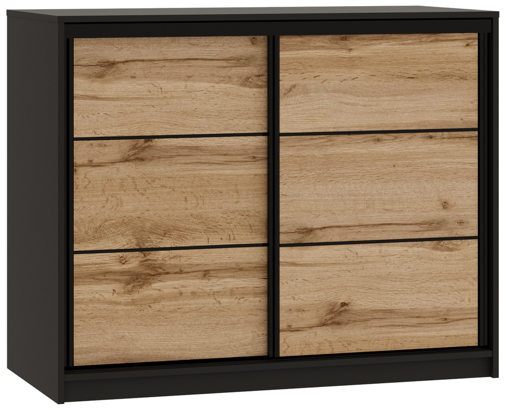 Komoda przesuwna z drążkiem i szufladami 120 cm LOFT