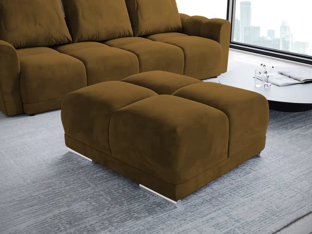 Nowoczesna pufa do salonu NUBES monolith