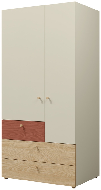 Nowoczesna szafa młodzieżowa 90 cm z szufladami YOKO