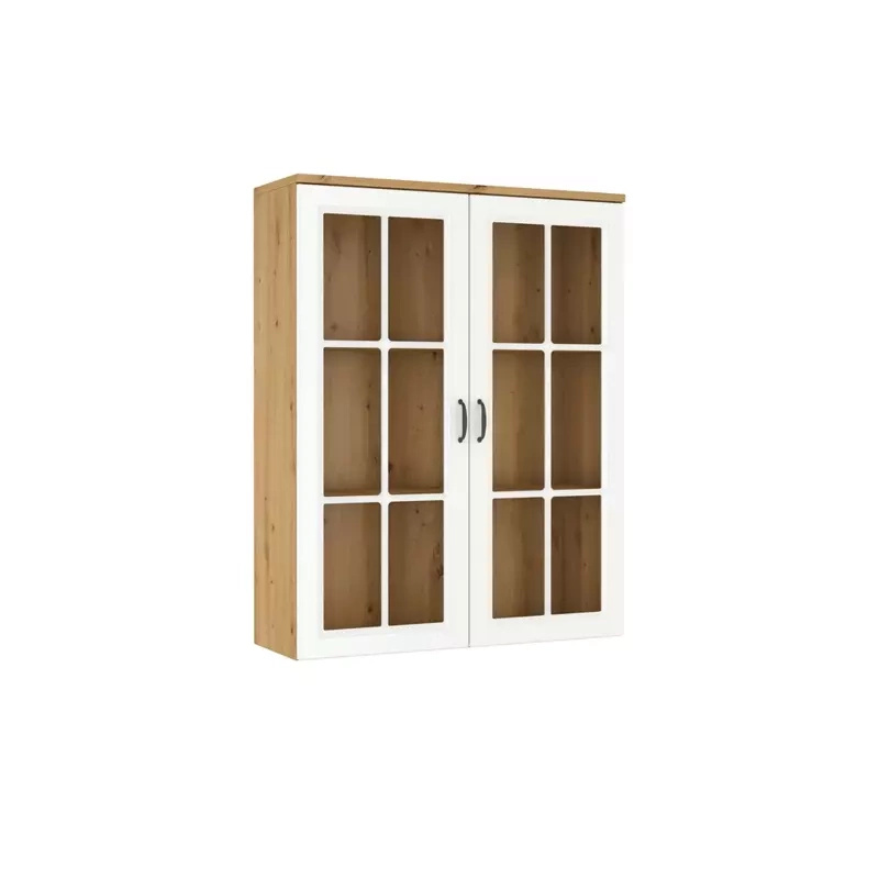 Nadstawka na komodę dąb artisan biały 100 cm STYLE