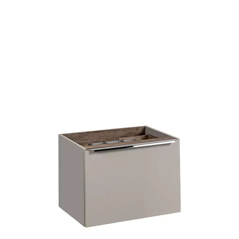 Szafka pod umywalkę nablatową szary krzemowy SANTELI