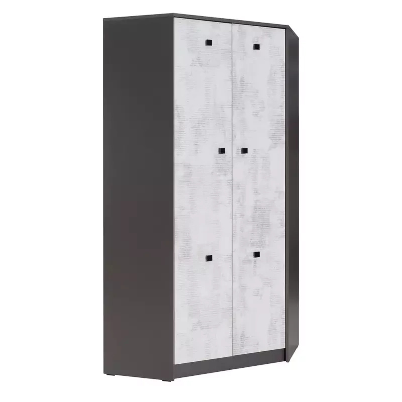 Pojemna szafa narożna do pokoju młodzieżowego 92cm TOM