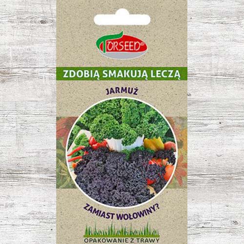 1 szt, Jarmuż, mieszanka odmian - Nasiona: Ilość w opakowaniu: 1 g