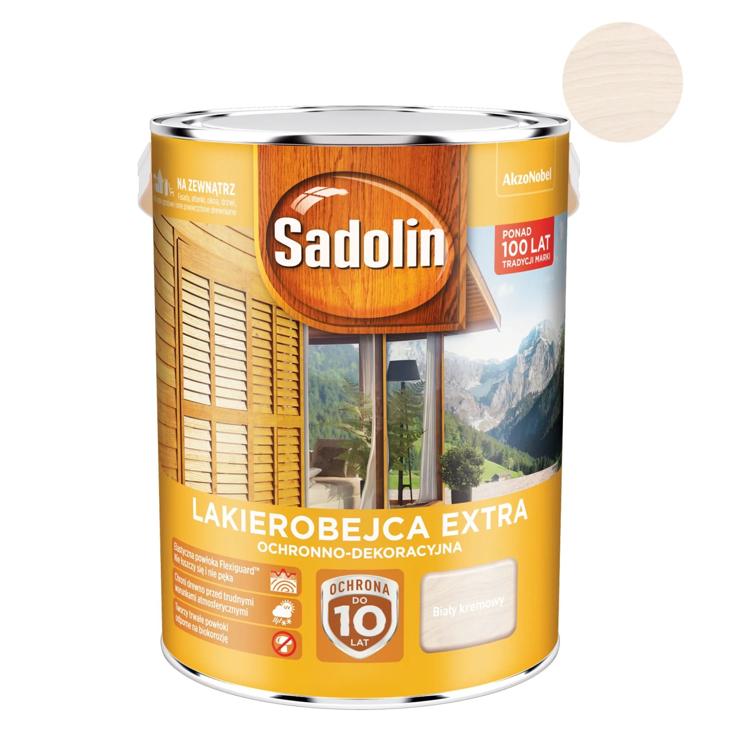 Sadolin Lakierobejca Extra biała kremowa 5 l