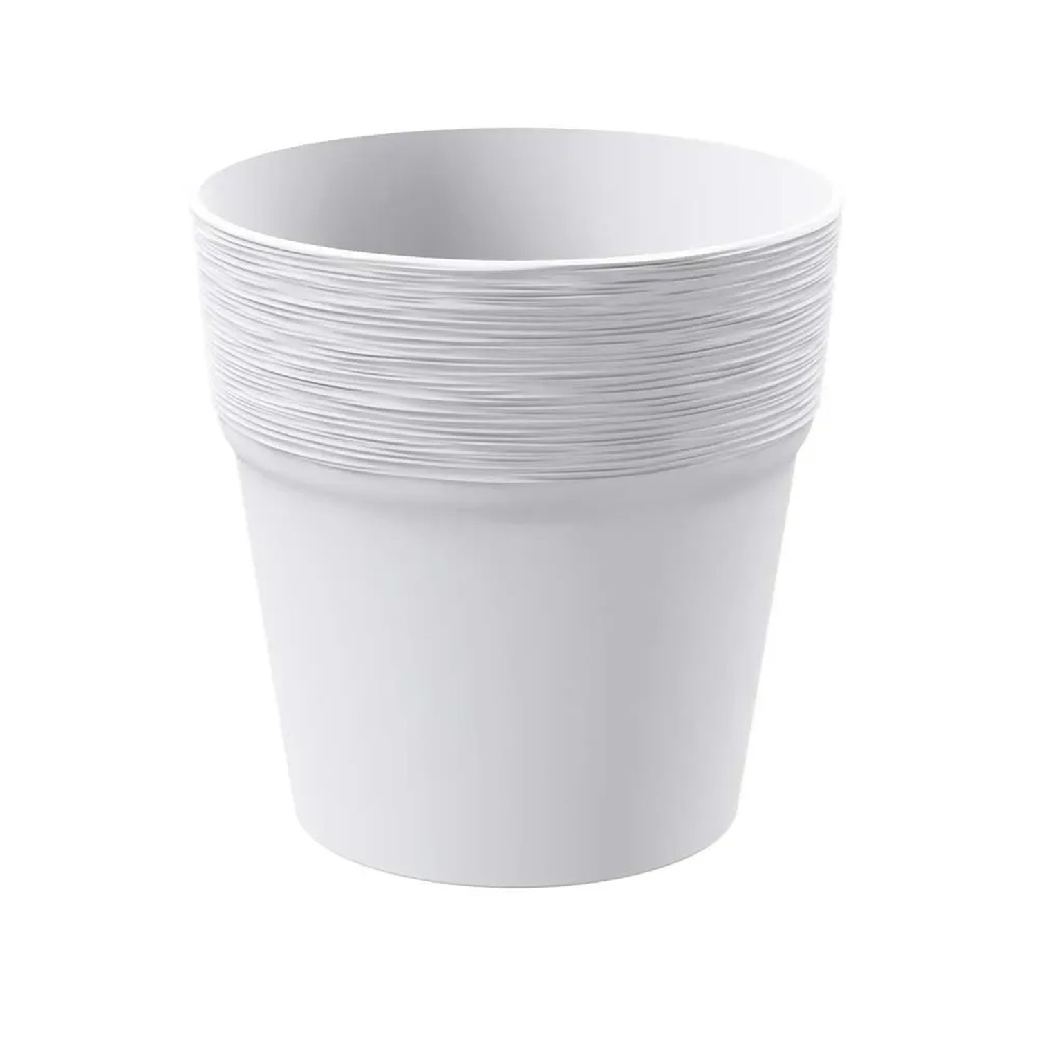 Doniczka Furu biała - 12 x 12,2 cm