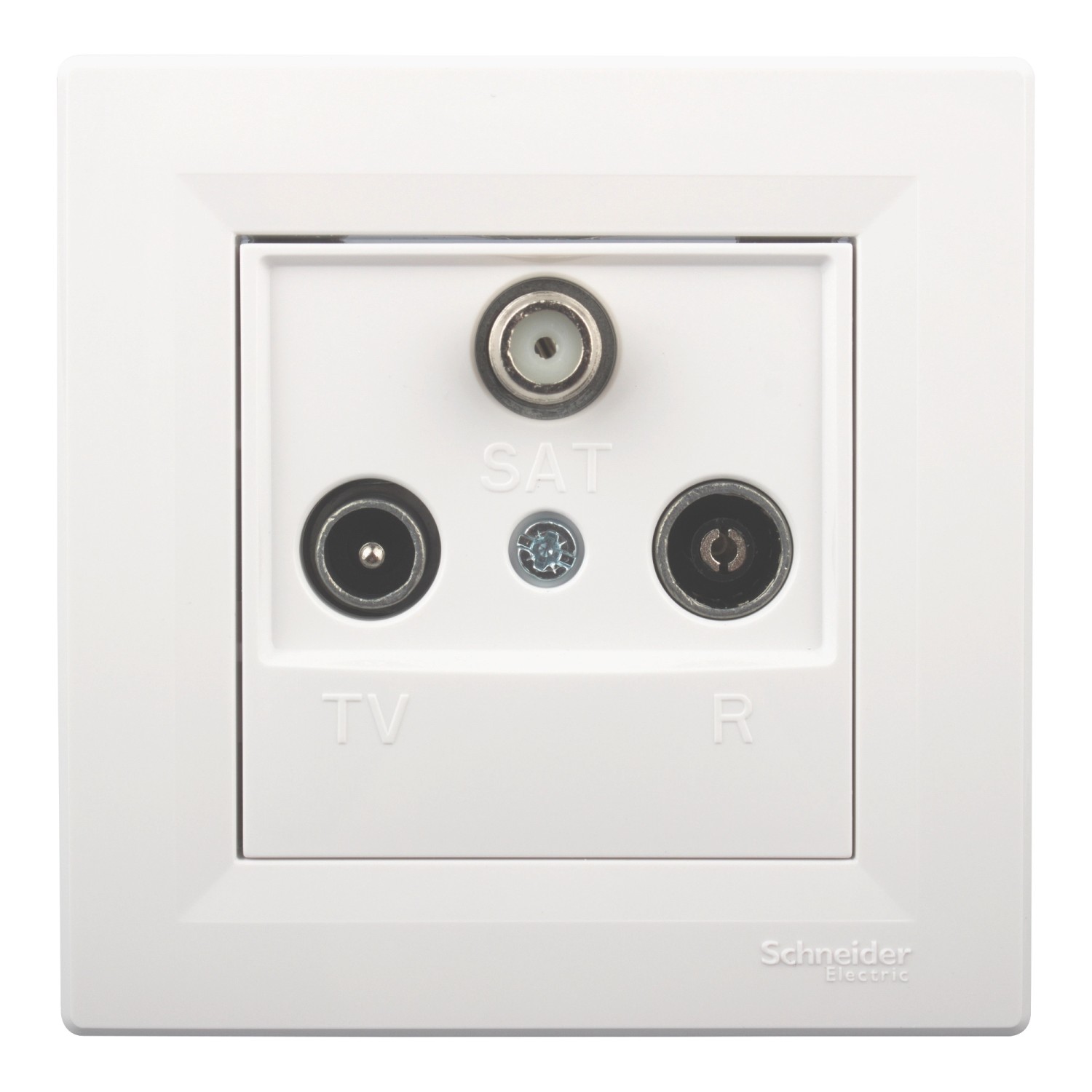 Schneider Electric Gniazdo Asfora RTV/SAT końcowe białe