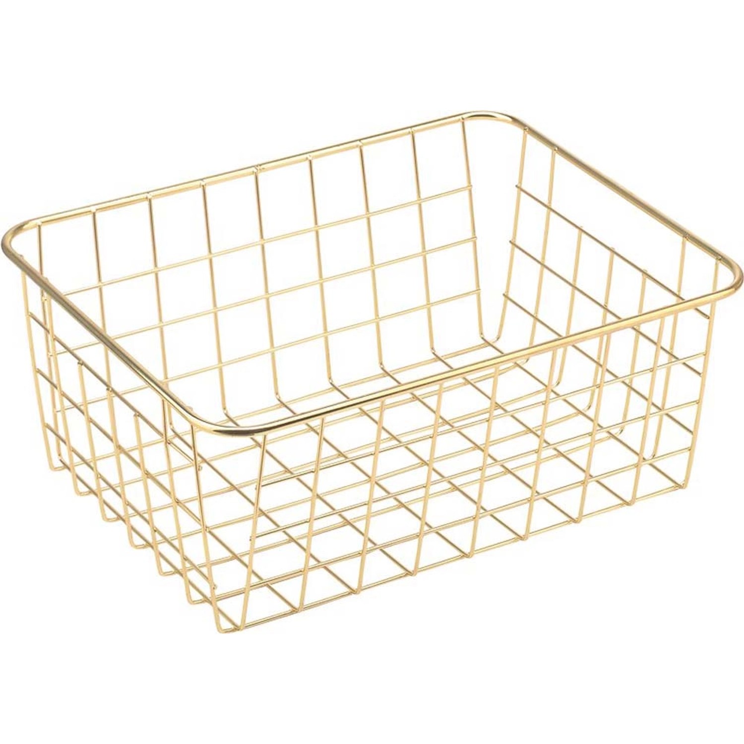 BALIV Koszyk łazienkowy złoty mały