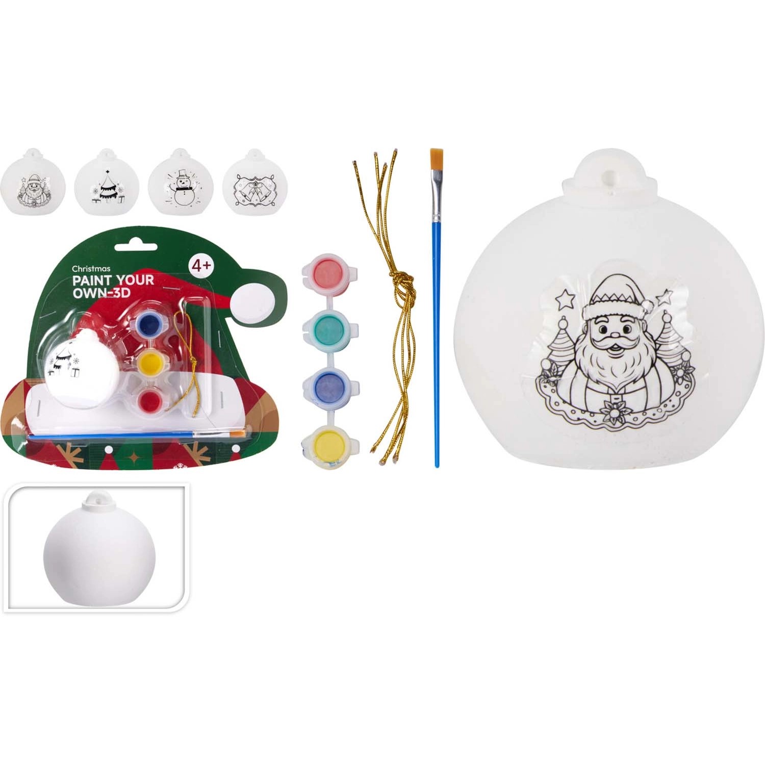 Zestaw do malowania 3D Bombka+farby