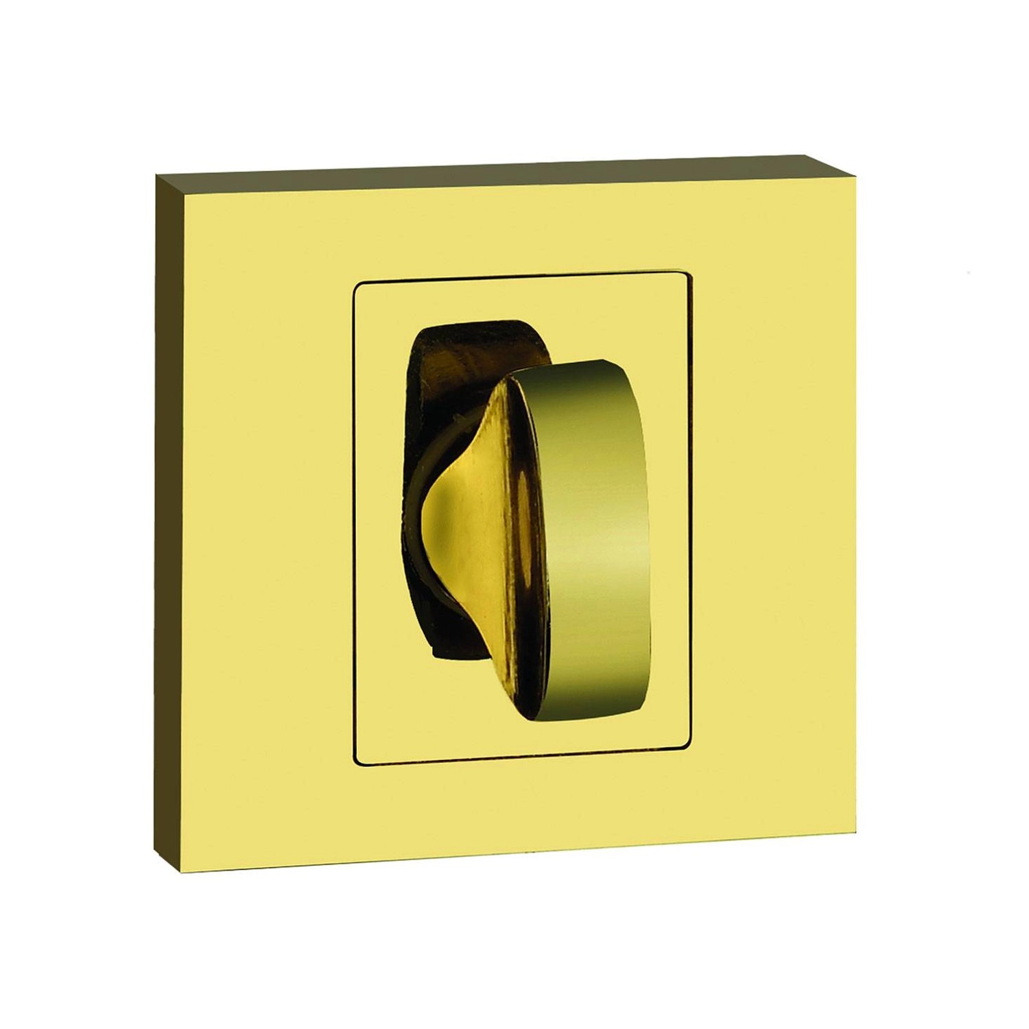 Rozeta Qubik II kwadratowa WC złota