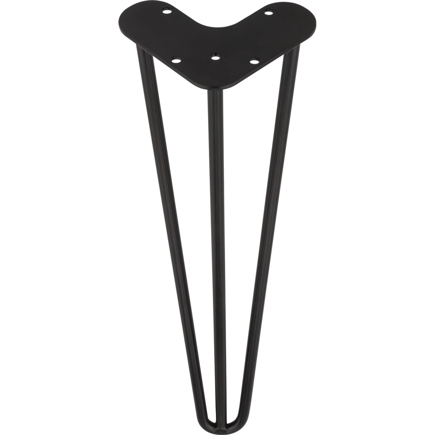 Noga meblowa metalowa czarna 41 cm