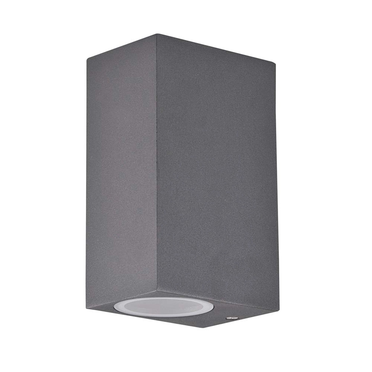 Polux Kinkiet góra/dół BOSTON aluminium kwadrat grafit 2x10W GU10