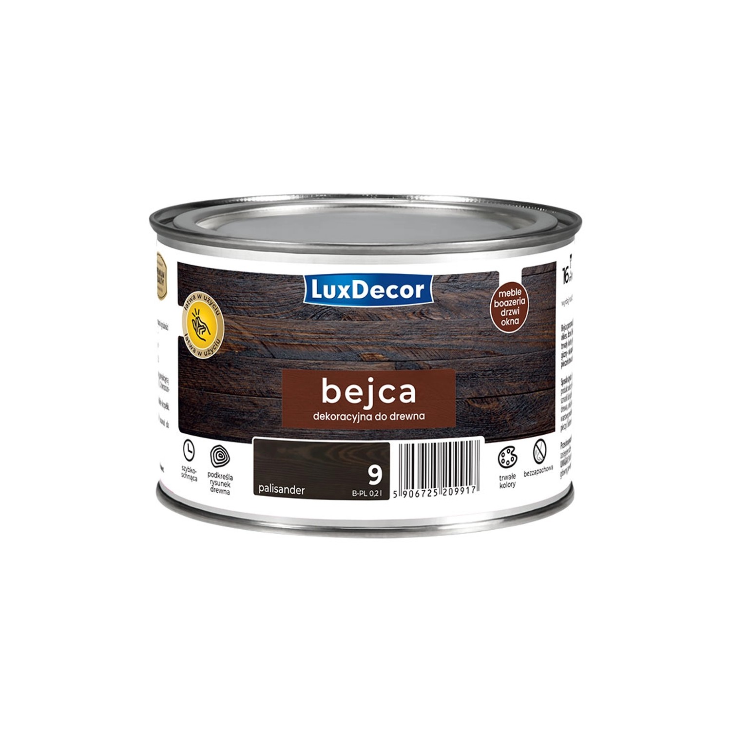LuxDecor Bejca do drewna palisander 0,2L