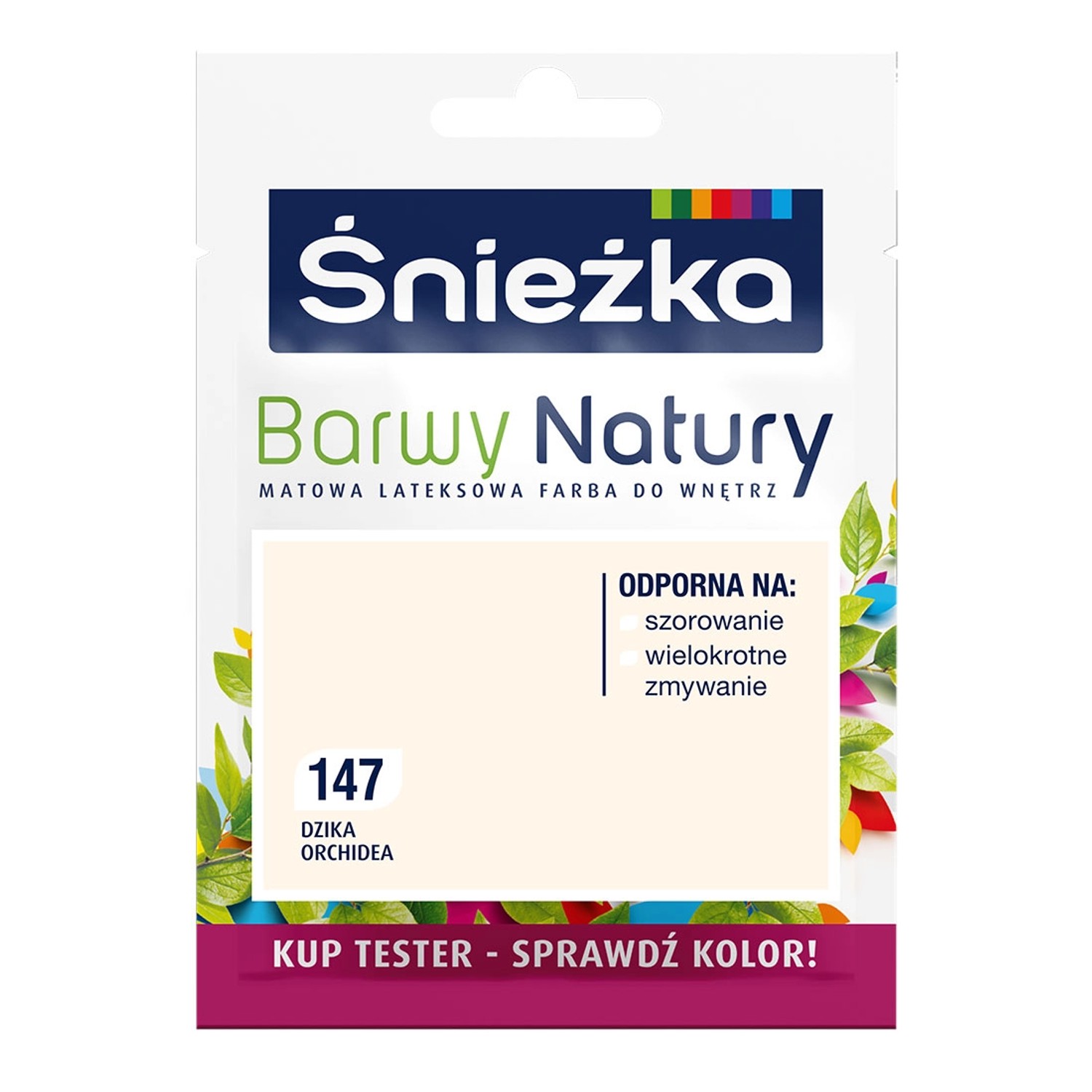 Tester farby Śnieżka Barwy Natury dzika orchidea 25 ml
