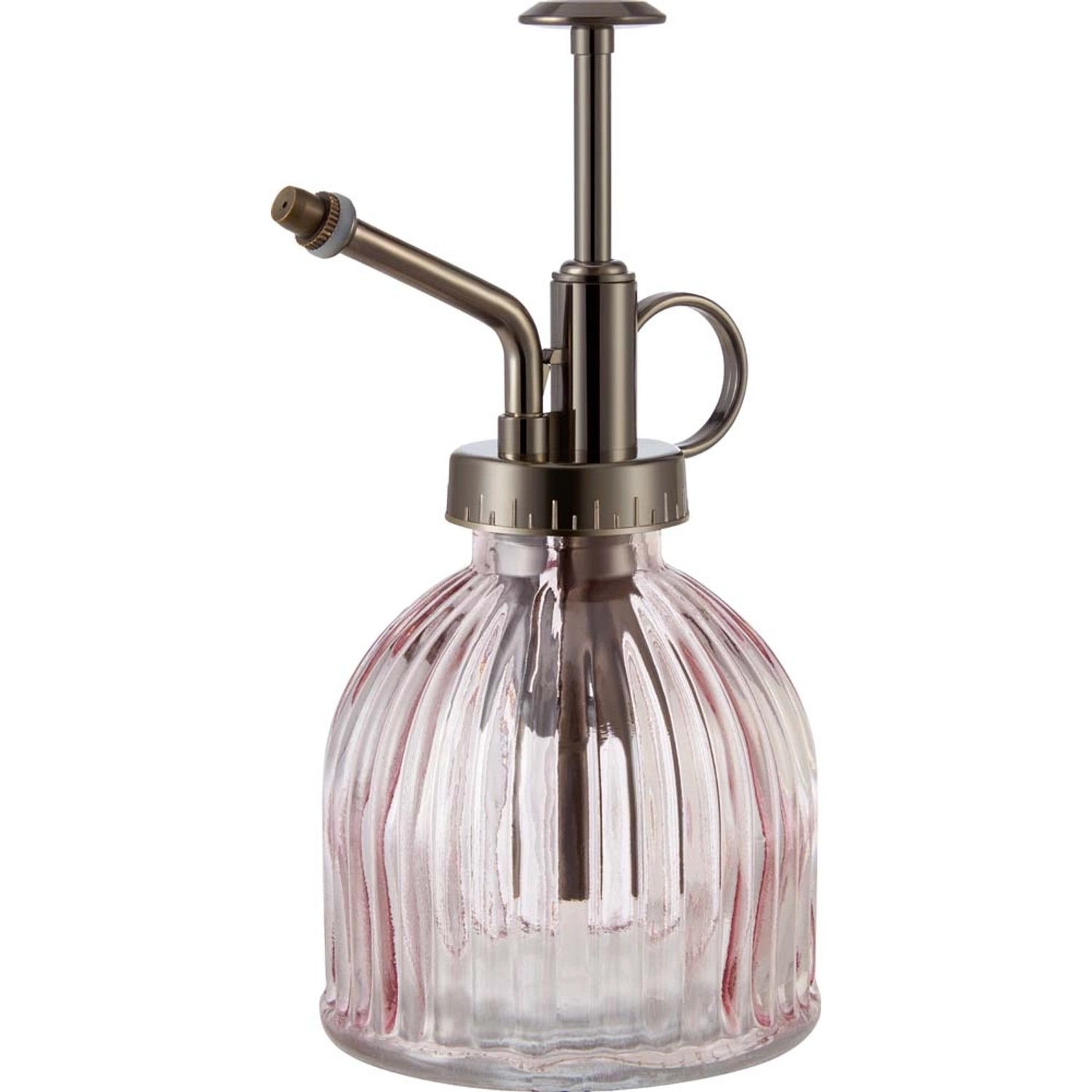 Spryskiwacz szklany Deco różowy - 9 x 8 x 16 cm