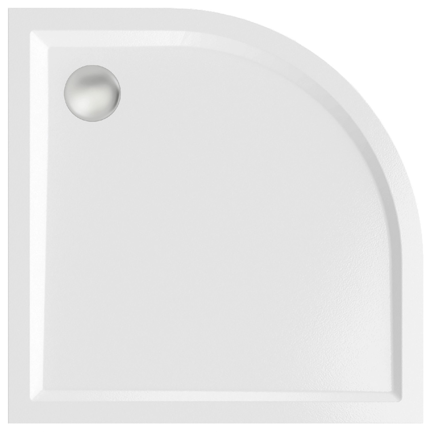 Centrum Brodzik półokrągły Bari 90 biały 90x90x5