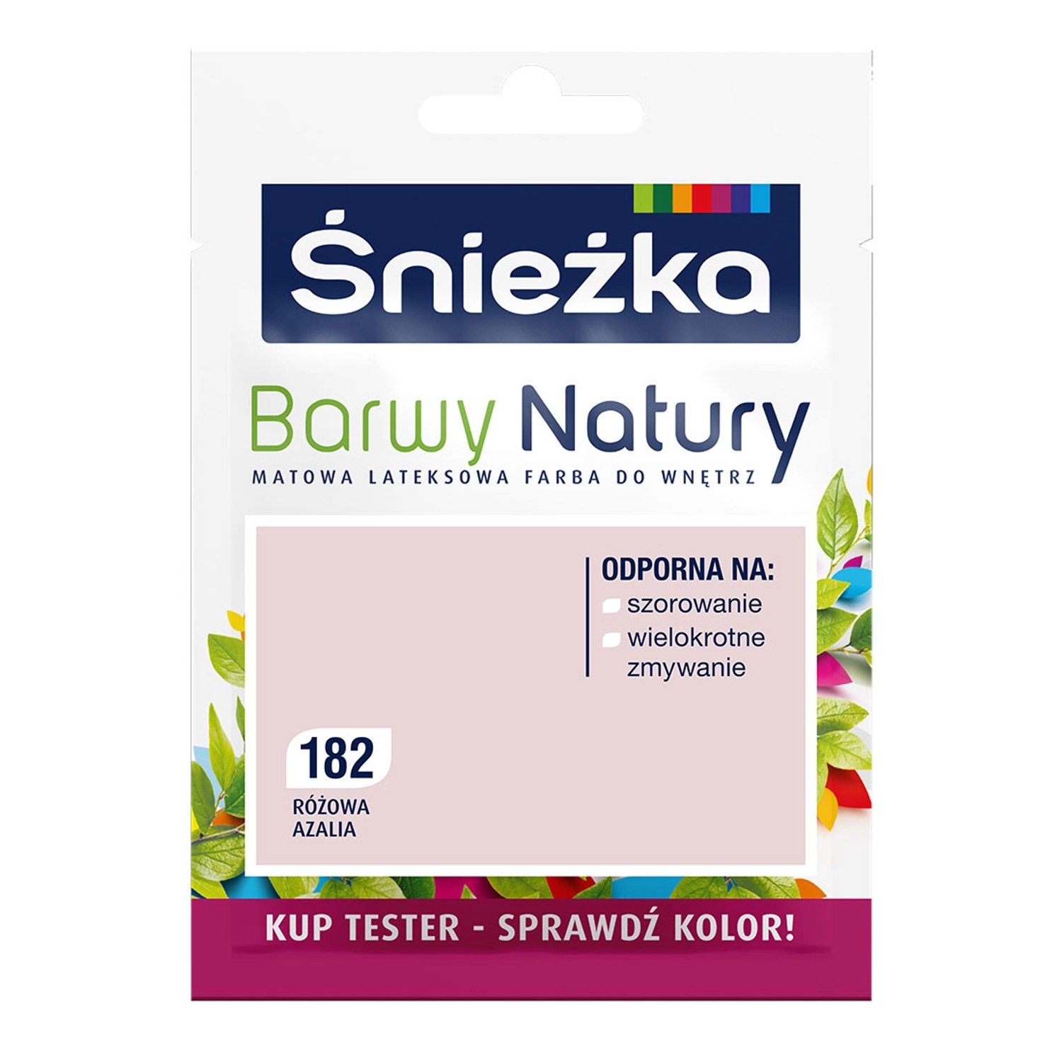 Tester farby Śnieżka Barwy Natury różowa azalia 25 ml