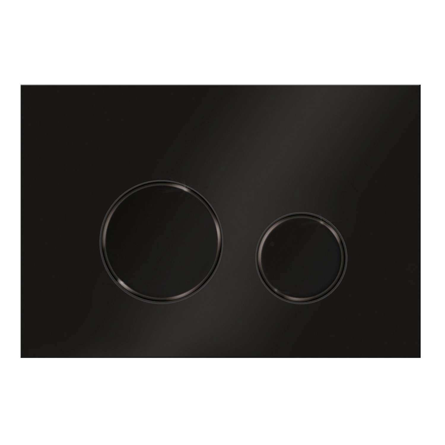 Ravak Przycisk do stelaża Circle WC dwudzielny czarny