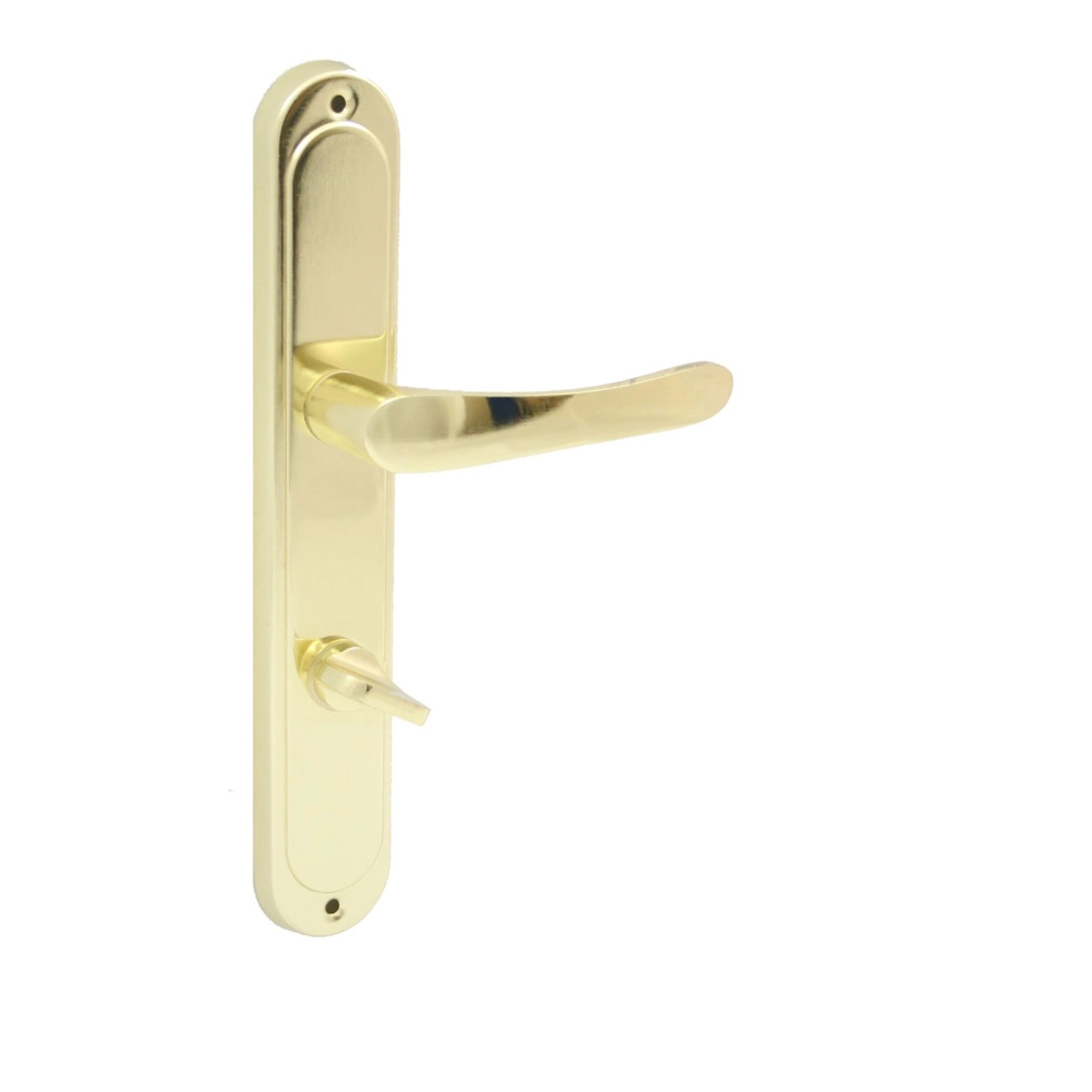 Domino Klamka Nova szyld WC mosiądz