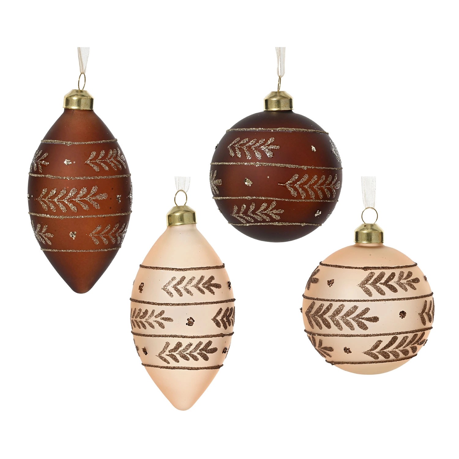 Bombka szklana, mix - 8 cm