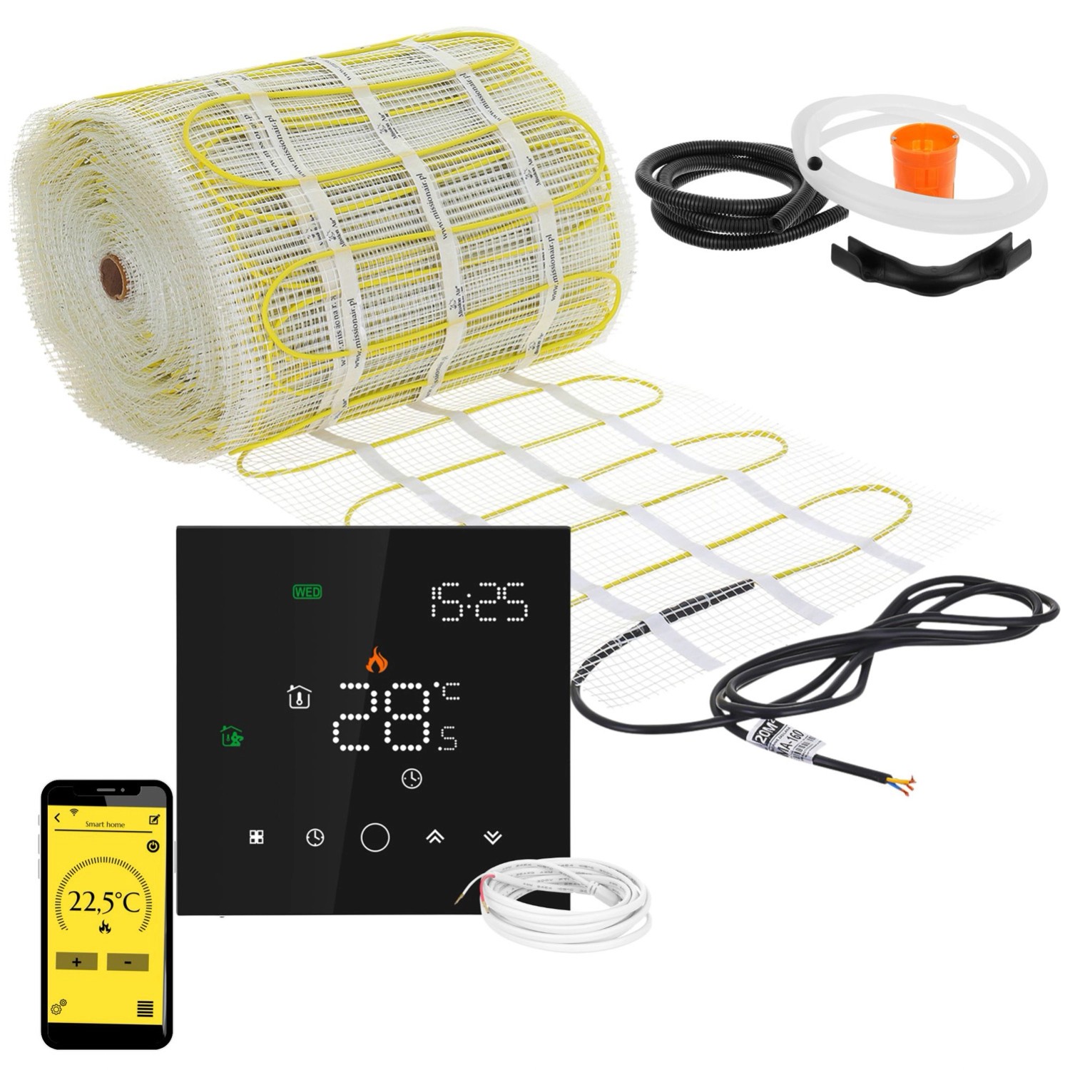 Mission Air Zestaw pod płytki MA-160 Leo Black 18m2