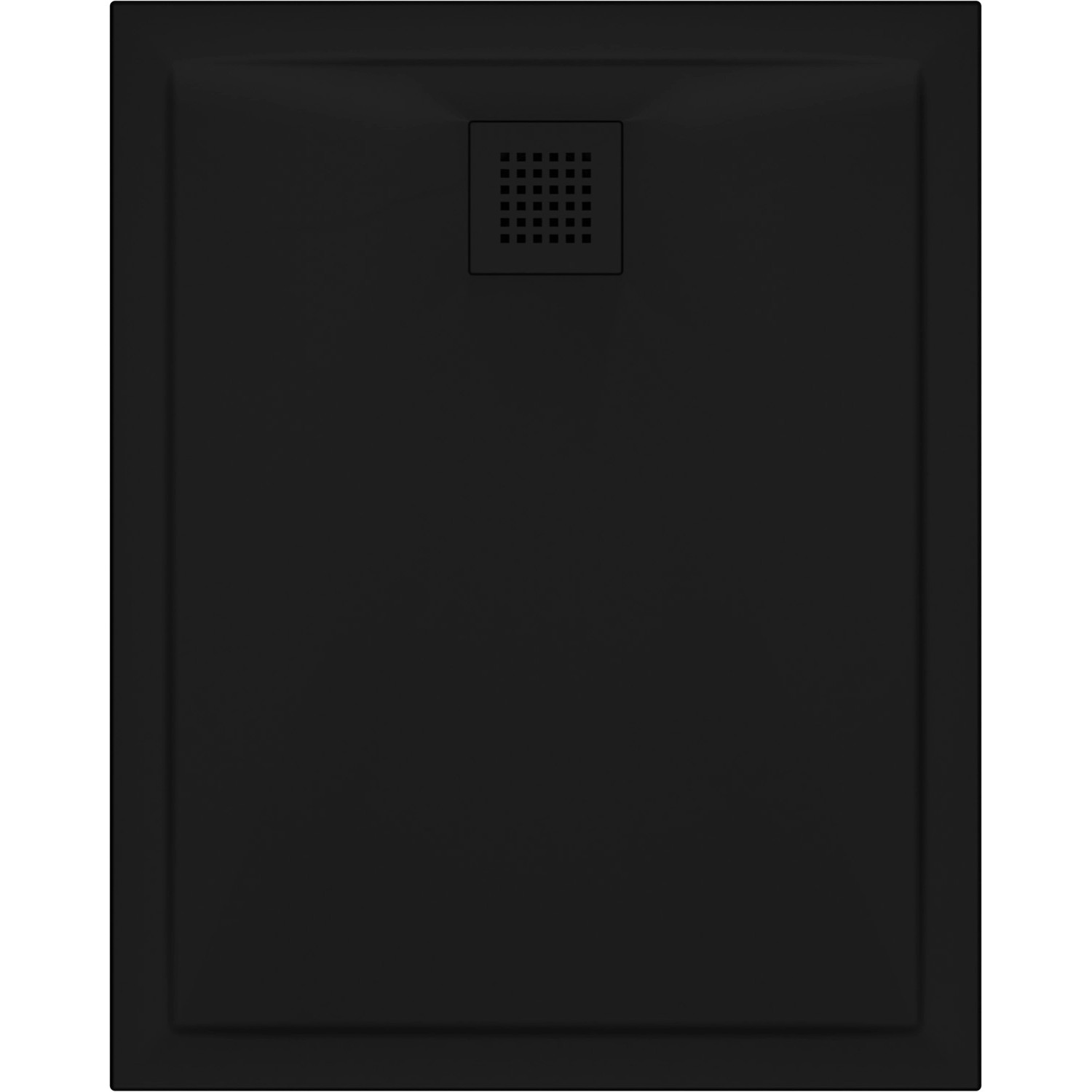 Centrum Brodzik prostokątny Danik 100 x80 czarny mat 100x80x5