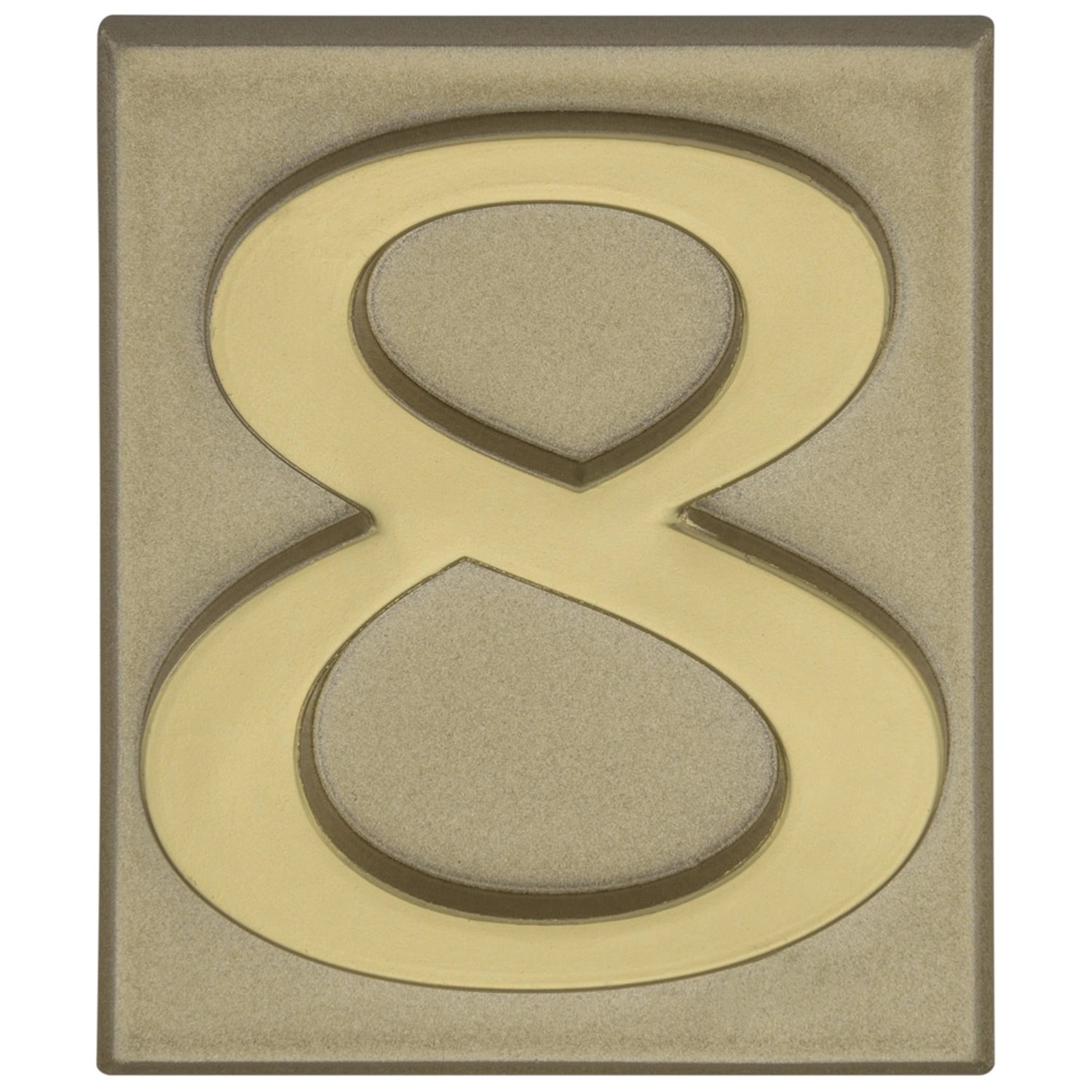 Metro Cyfra 8 plastikowa samoprzylepna oliwka wys. 4,7cm